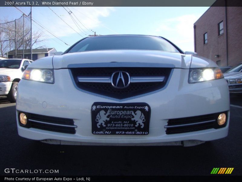 White Diamond Pearl / Ebony 2007 Acura TL 3.2