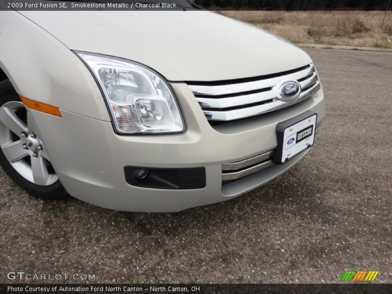 Smokestone Metallic / Charcoal Black 2009 Ford Fusion SE