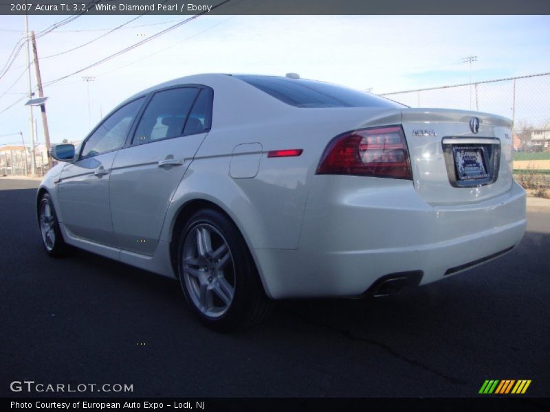 White Diamond Pearl / Ebony 2007 Acura TL 3.2