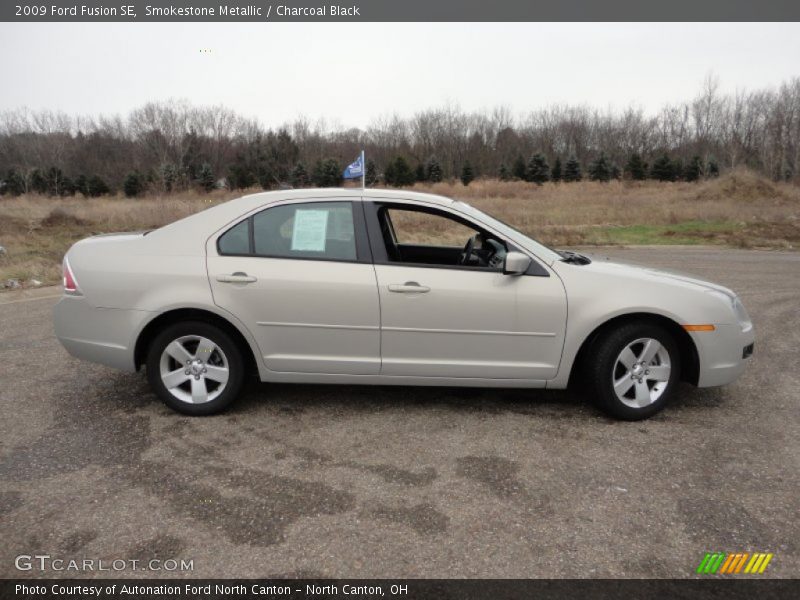 Smokestone Metallic / Charcoal Black 2009 Ford Fusion SE