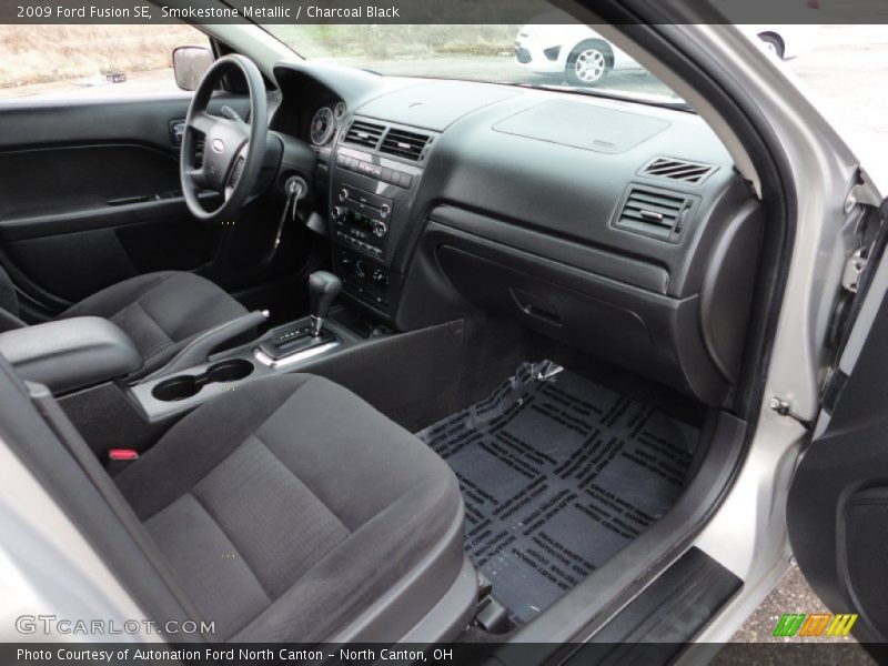 Smokestone Metallic / Charcoal Black 2009 Ford Fusion SE