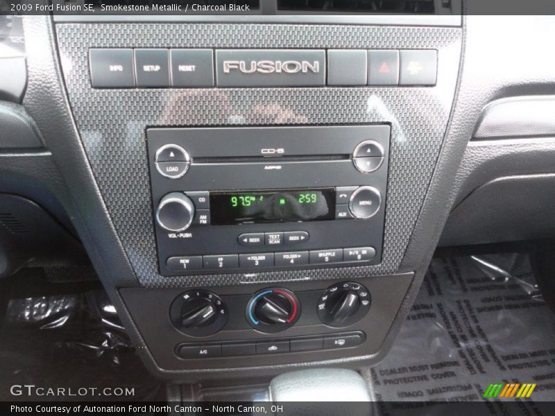 Smokestone Metallic / Charcoal Black 2009 Ford Fusion SE