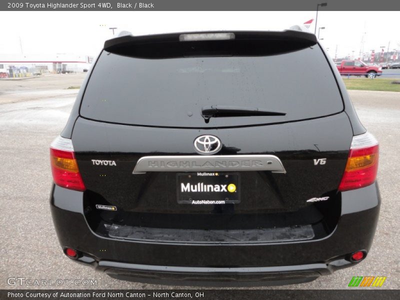 Black / Black 2009 Toyota Highlander Sport 4WD