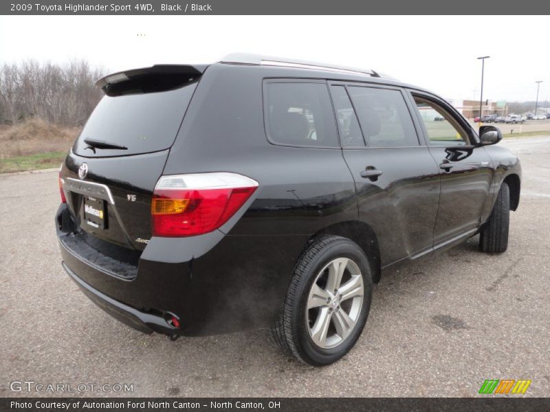 Black / Black 2009 Toyota Highlander Sport 4WD