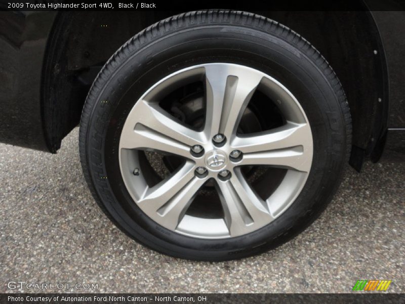 Black / Black 2009 Toyota Highlander Sport 4WD