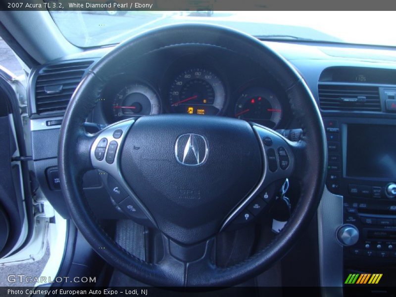 White Diamond Pearl / Ebony 2007 Acura TL 3.2
