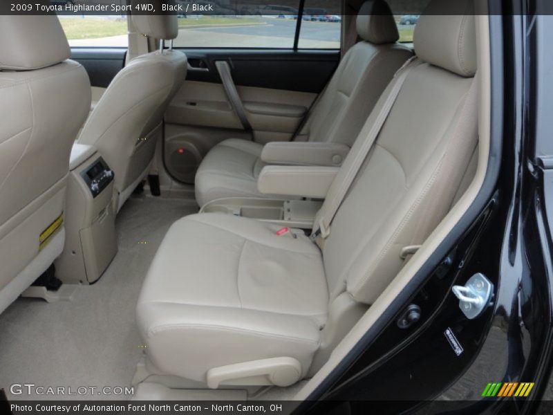 Black / Black 2009 Toyota Highlander Sport 4WD