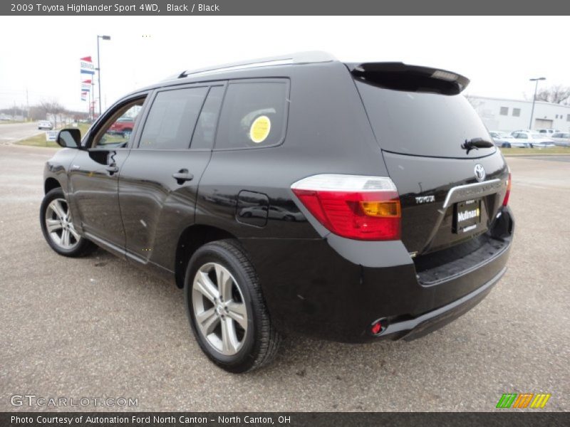 Black / Black 2009 Toyota Highlander Sport 4WD