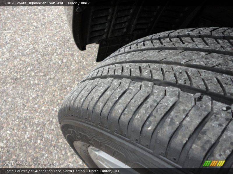 Black / Black 2009 Toyota Highlander Sport 4WD