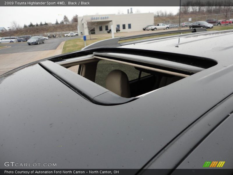 Black / Black 2009 Toyota Highlander Sport 4WD