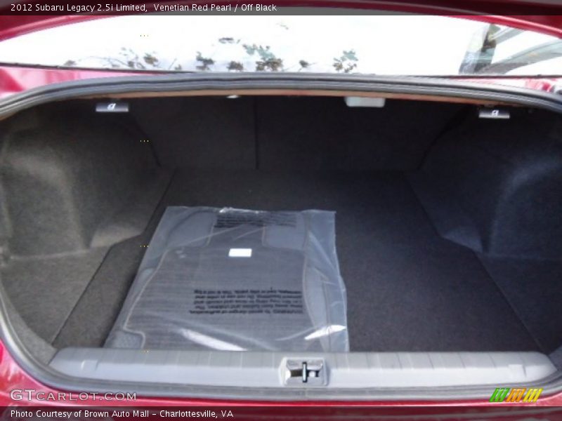 Venetian Red Pearl / Off Black 2012 Subaru Legacy 2.5i Limited