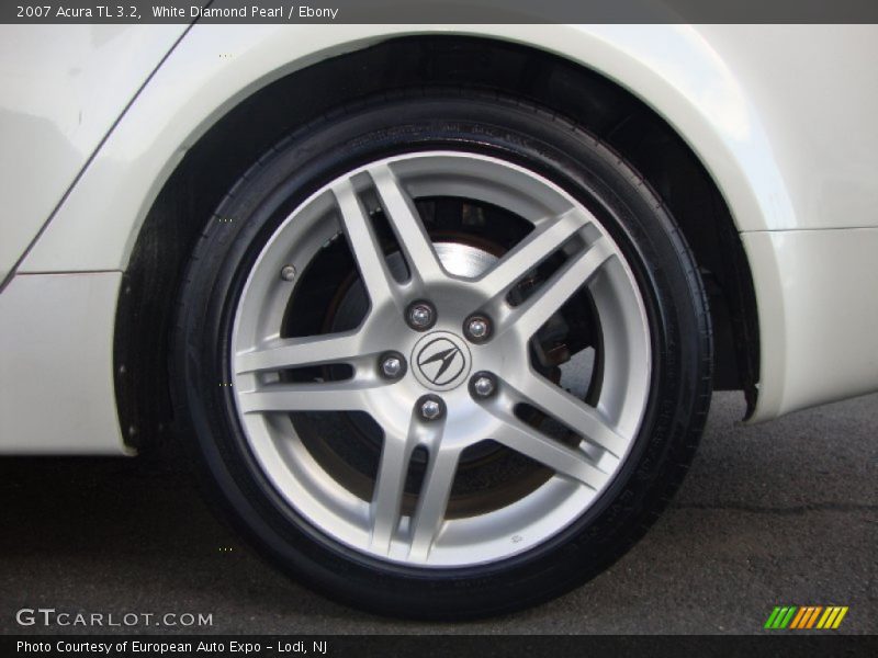 White Diamond Pearl / Ebony 2007 Acura TL 3.2