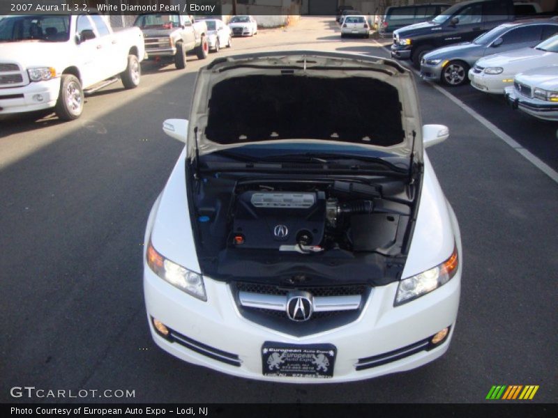 White Diamond Pearl / Ebony 2007 Acura TL 3.2