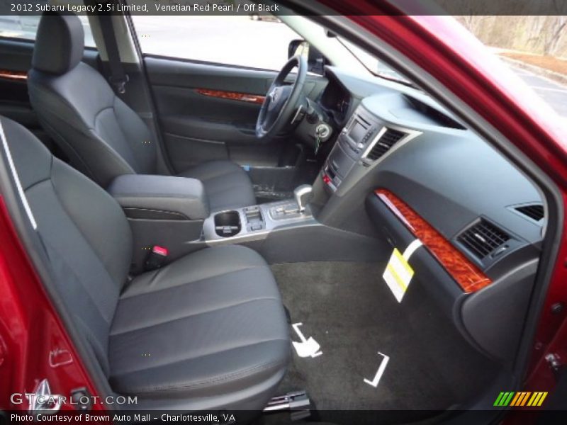 Dashboard of 2012 Legacy 2.5i Limited