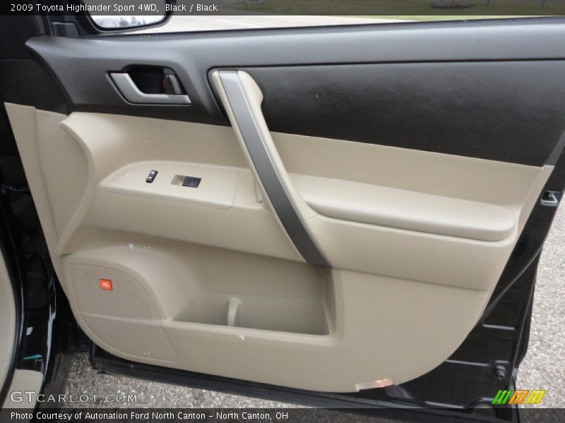 Black / Black 2009 Toyota Highlander Sport 4WD