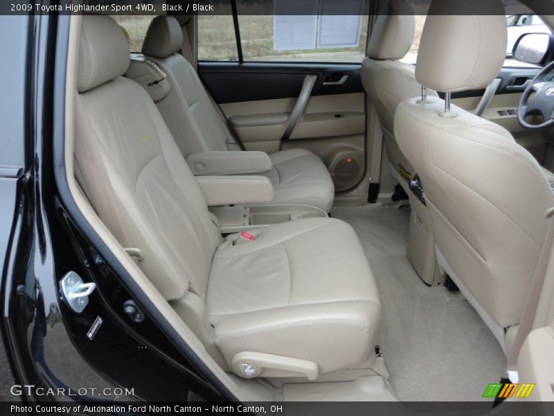 Black / Black 2009 Toyota Highlander Sport 4WD