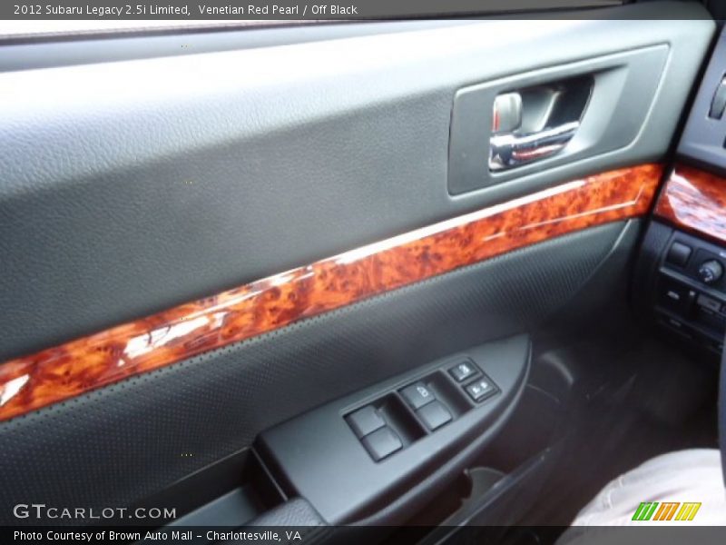 Venetian Red Pearl / Off Black 2012 Subaru Legacy 2.5i Limited
