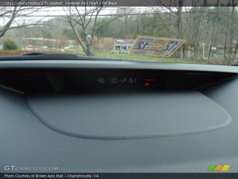 Venetian Red Pearl / Off Black 2012 Subaru Legacy 2.5i Limited