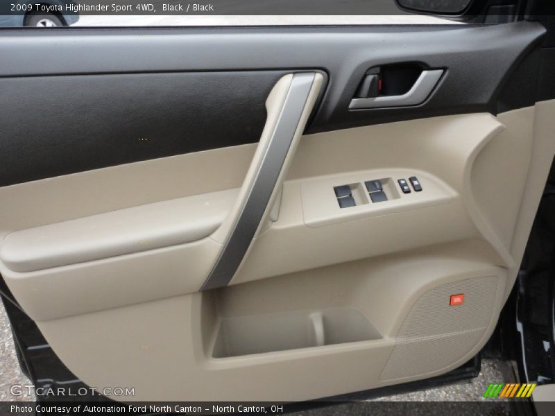 Black / Black 2009 Toyota Highlander Sport 4WD