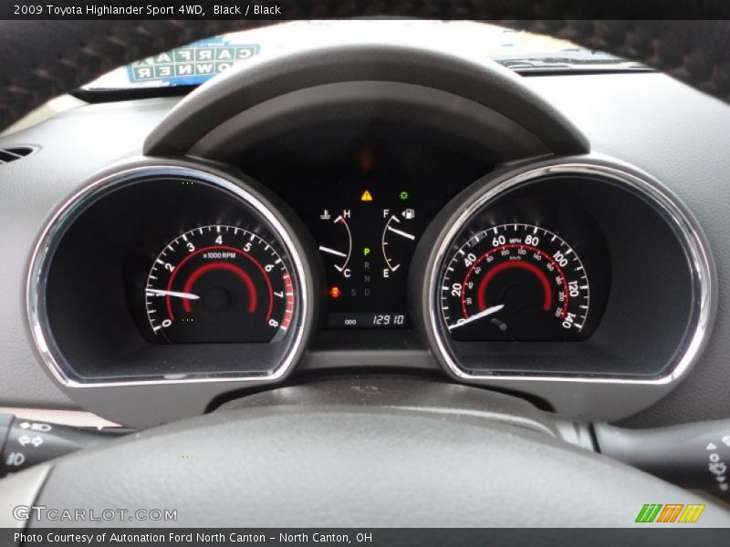 Black / Black 2009 Toyota Highlander Sport 4WD