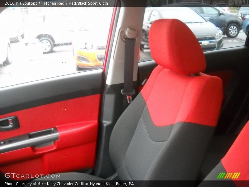 2010 Soul Sport Red/Black Sport Cloth Interior
