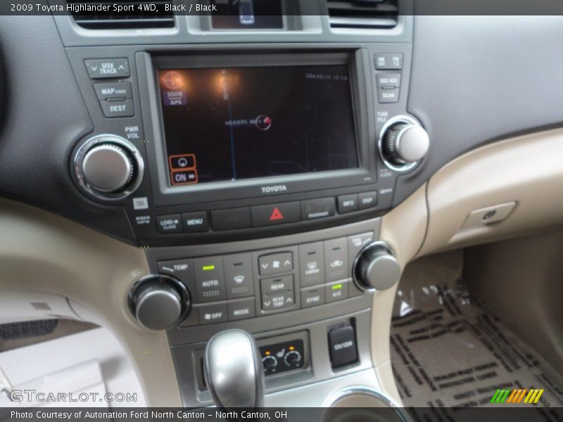 Black / Black 2009 Toyota Highlander Sport 4WD