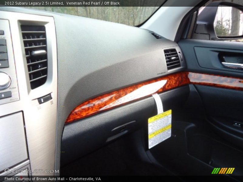 Venetian Red Pearl / Off Black 2012 Subaru Legacy 2.5i Limited