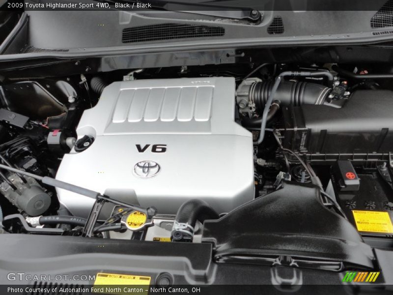 Black / Black 2009 Toyota Highlander Sport 4WD