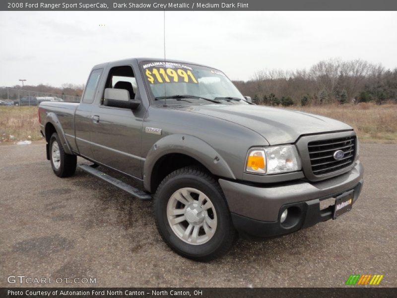 Dark Shadow Grey Metallic / Medium Dark Flint 2008 Ford Ranger Sport SuperCab