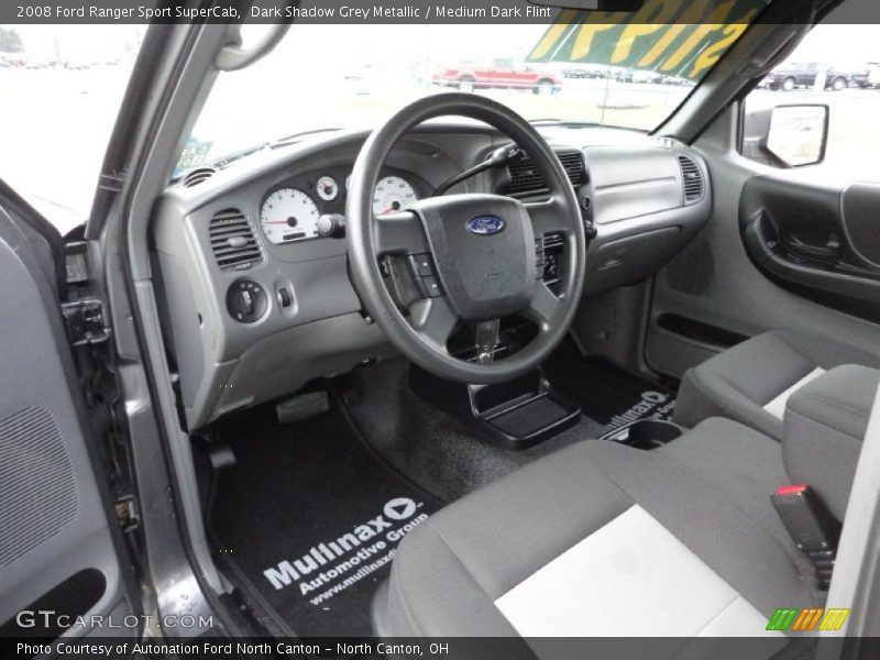 Dark Shadow Grey Metallic / Medium Dark Flint 2008 Ford Ranger Sport SuperCab