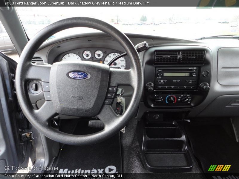 Dark Shadow Grey Metallic / Medium Dark Flint 2008 Ford Ranger Sport SuperCab