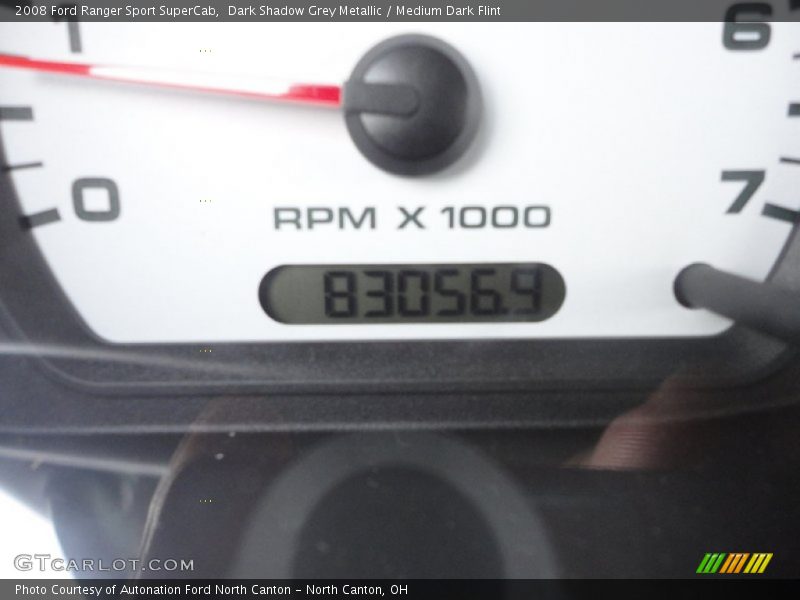 Dark Shadow Grey Metallic / Medium Dark Flint 2008 Ford Ranger Sport SuperCab