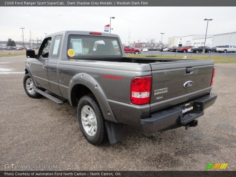 Dark Shadow Grey Metallic / Medium Dark Flint 2008 Ford Ranger Sport SuperCab