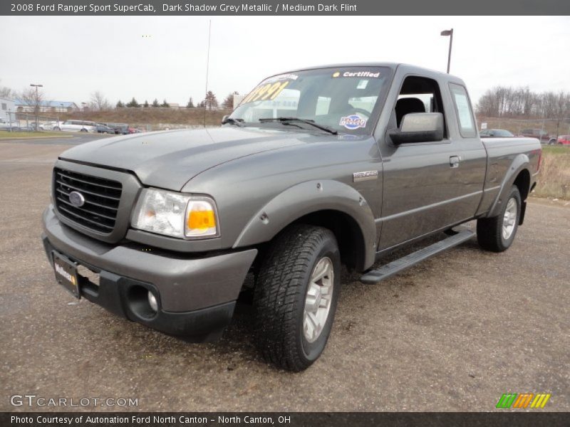 Dark Shadow Grey Metallic / Medium Dark Flint 2008 Ford Ranger Sport SuperCab