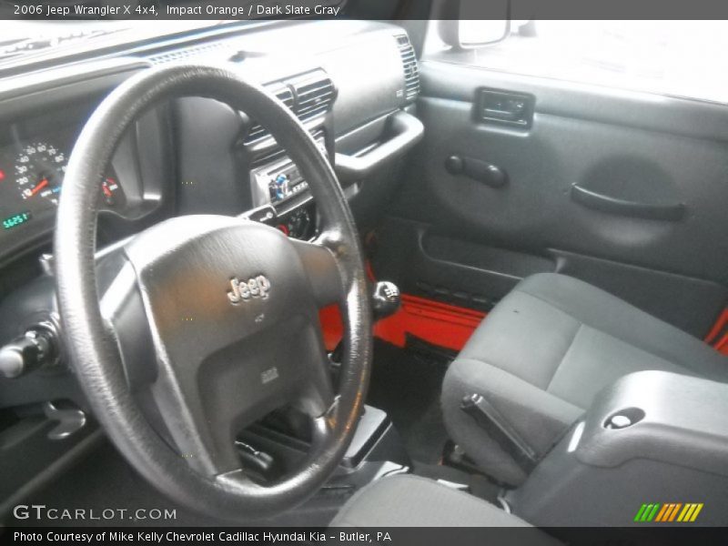 Impact Orange / Dark Slate Gray 2006 Jeep Wrangler X 4x4