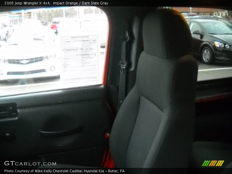 Impact Orange / Dark Slate Gray 2006 Jeep Wrangler X 4x4