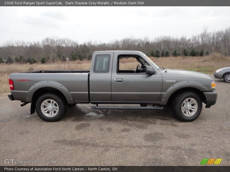 Dark Shadow Grey Metallic / Medium Dark Flint 2008 Ford Ranger Sport SuperCab