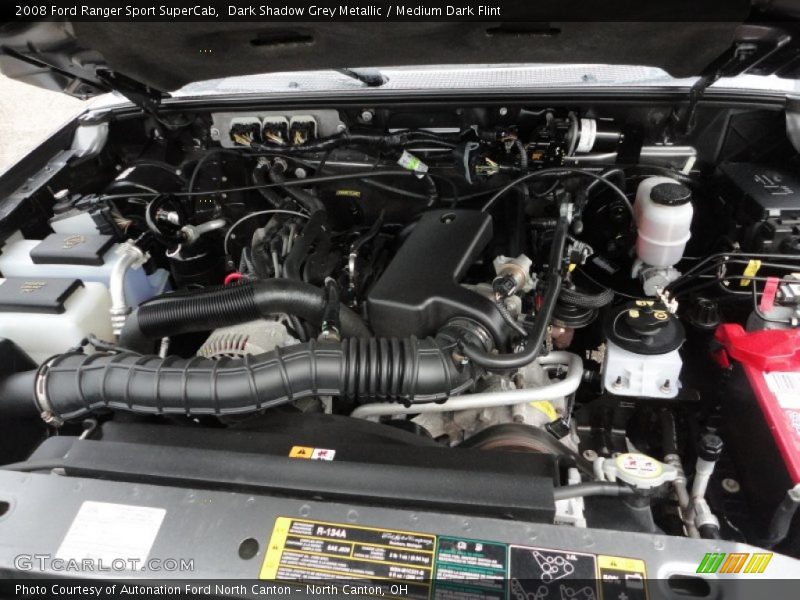 Dark Shadow Grey Metallic / Medium Dark Flint 2008 Ford Ranger Sport SuperCab