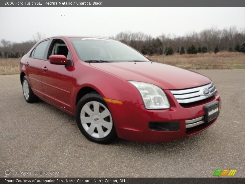 Redfire Metallic / Charcoal Black 2006 Ford Fusion SE