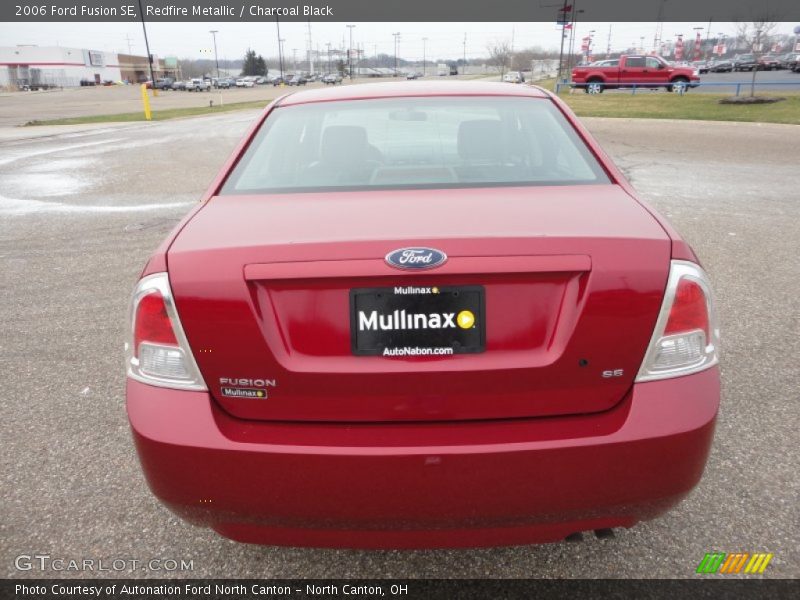 Redfire Metallic / Charcoal Black 2006 Ford Fusion SE