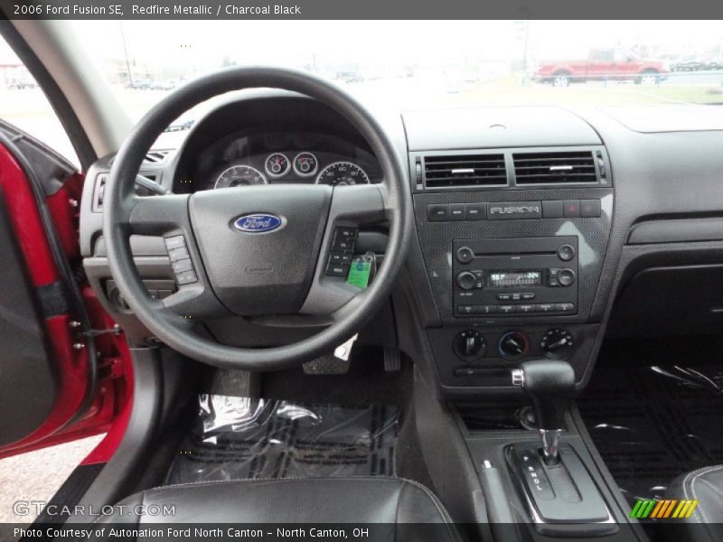 Redfire Metallic / Charcoal Black 2006 Ford Fusion SE