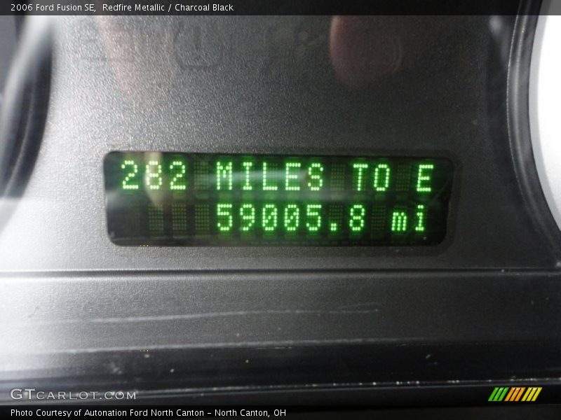 Redfire Metallic / Charcoal Black 2006 Ford Fusion SE