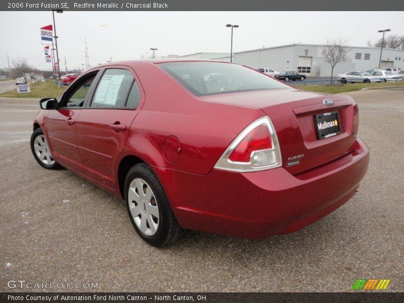 Redfire Metallic / Charcoal Black 2006 Ford Fusion SE