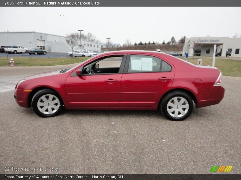 Redfire Metallic / Charcoal Black 2006 Ford Fusion SE