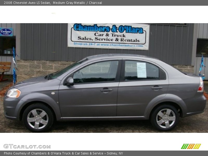 Medium Gray Metallic / Charcoal 2008 Chevrolet Aveo LS Sedan