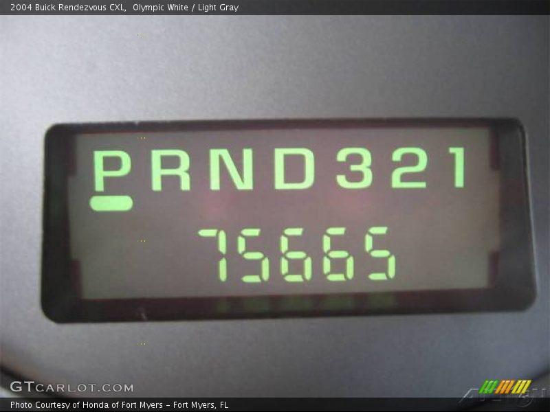 Olympic White / Light Gray 2004 Buick Rendezvous CXL