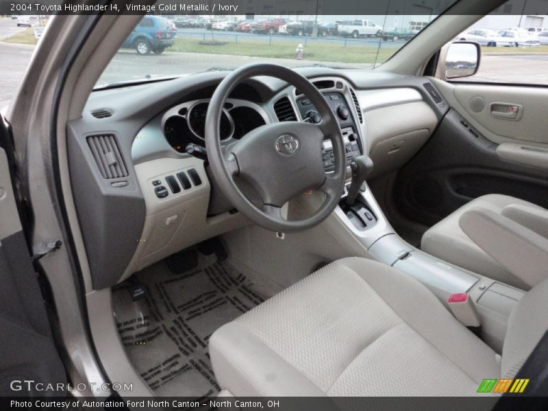  2004 Highlander I4 Ivory Interior