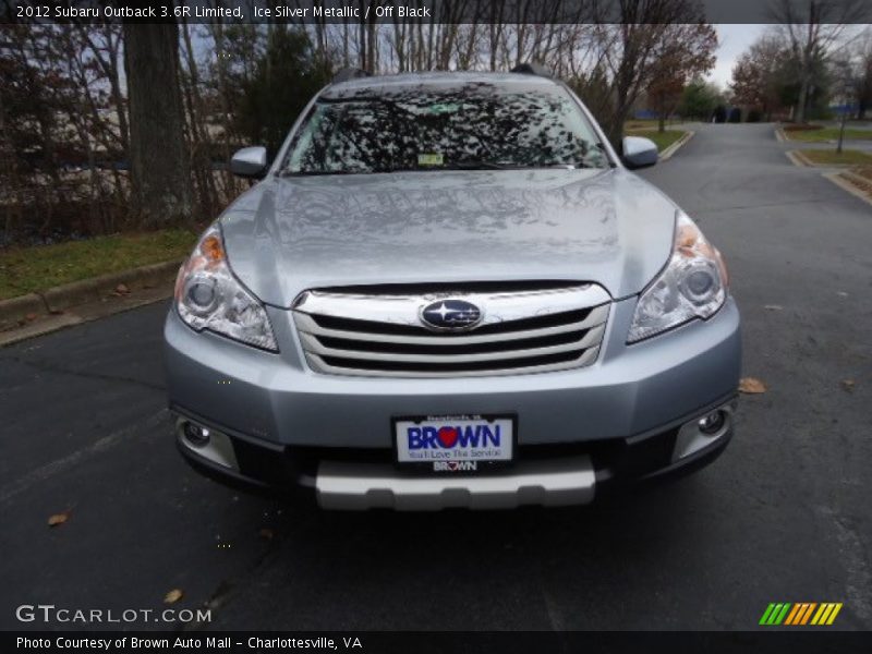 Ice Silver Metallic / Off Black 2012 Subaru Outback 3.6R Limited