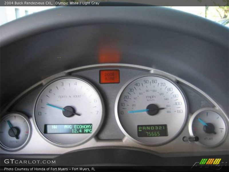 Olympic White / Light Gray 2004 Buick Rendezvous CXL