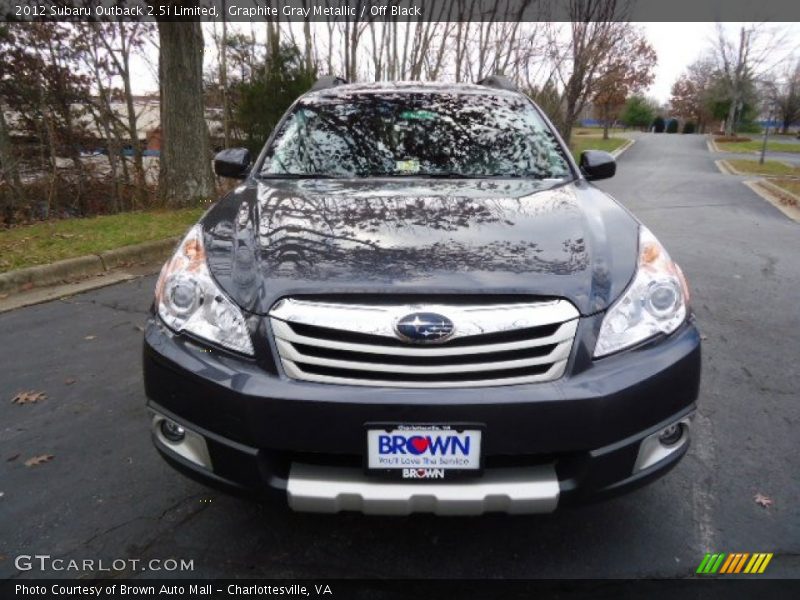 Graphite Gray Metallic / Off Black 2012 Subaru Outback 2.5i Limited